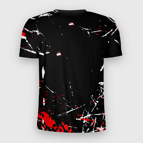 Мужская спорт-футболка Monster energy штрихи / 3D-принт – фото 2