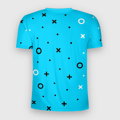 Мужская спорт-футболка Билли Айлиш из разноцветной мозаики / 3D-принт – фото 2