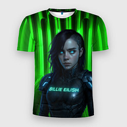 Мужская спорт-футболка Билли Айлиш космический костюм