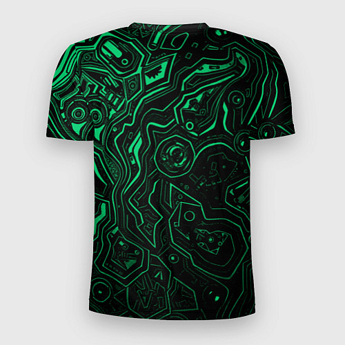 Мужская спорт-футболка Японский кибернетический Они / 3D-принт – фото 2