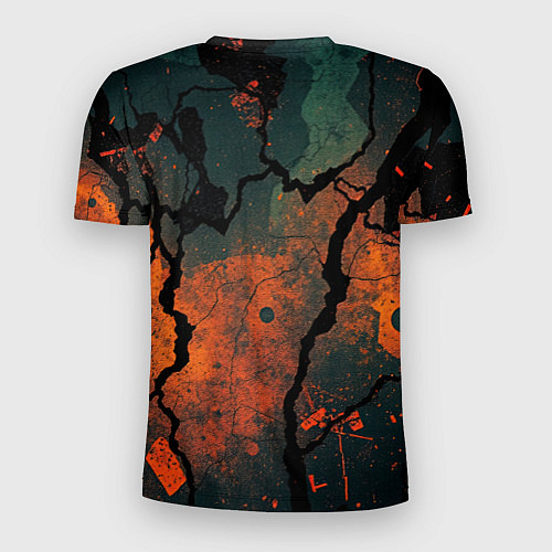 Мужская спорт-футболка Шлем кибернетического самурая / 3D-принт – фото 2