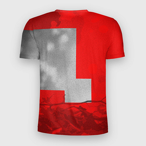 Мужская спорт-футболка Бурый резвый кролик / 3D-принт – фото 2