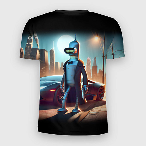 Мужская спорт-футболка Бендер с пистолетом - Нью-Йоркская мафия / 3D-принт – фото 2