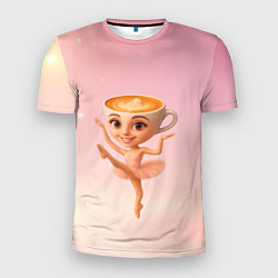 Футболка спортивная мужская Балерина капучино ии мем, цвет: 3D-принт