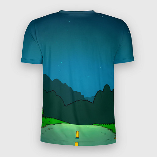 Мужская спорт-футболка Рик и Барт Симпсон / 3D-принт – фото 2