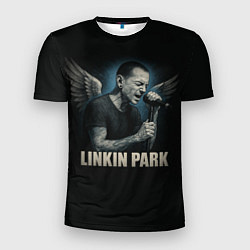 Футболка спортивная мужская Chester Bennington - Angel, цвет: 3D-принт