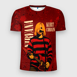 Мужская спорт-футболка Нирвана, гранж из 90-х