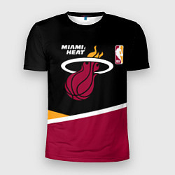 Футболка спортивная мужская Майами Хит - линии, цвет: 3D-принт