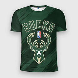 Мужская спорт-футболка Милуоки Бакс - цвета команды