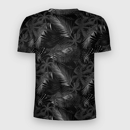 Мужская спорт-футболка Palm black and white / 3D-принт – фото 2