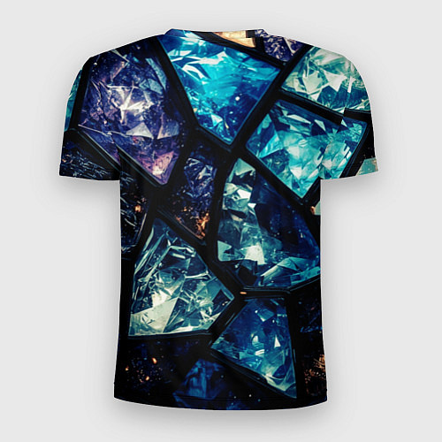 Мужская спорт-футболка Текстура драгоценных камней / 3D-принт – фото 2