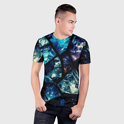 Футболка спортивная мужская Текстура драгоценных камней, цвет: 3D-принт — фото 2