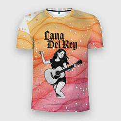 Мужская спорт-футболка Lana Del Rey в образе гитаристки