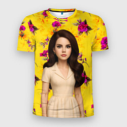 Мужская спорт-футболка Lana Del Rey образ куклы