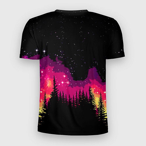 Мужская спорт-футболка Кайот в лесу / 3D-принт – фото 2