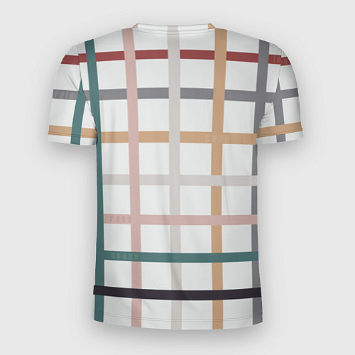 Мужская спорт-футболка Плетенка пастельная / 3D-принт – фото 2