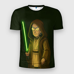 Мужская спорт-футболка Рик - магистр-джедай