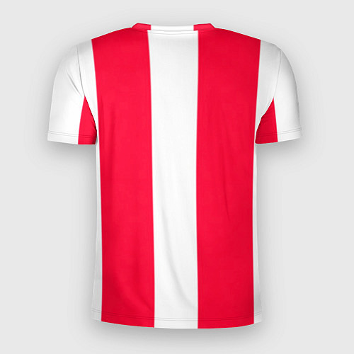 Мужская спорт-футболка Color red white line / 3D-принт – фото 2
