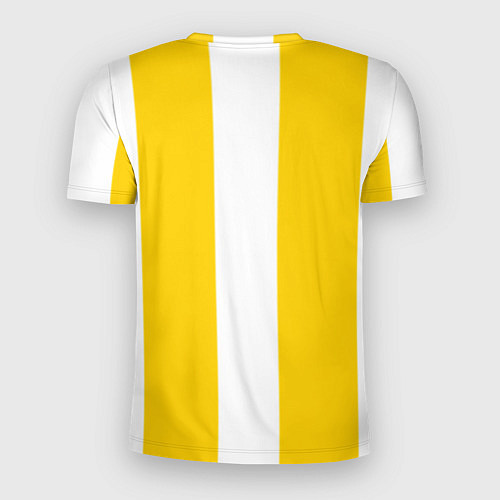 Мужская спорт-футболка Color yellow white line / 3D-принт – фото 2
