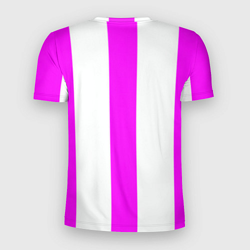 Мужская спорт-футболка Color white pink lines / 3D-принт – фото 2