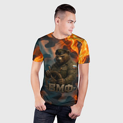 Футболка спортивная мужская Медведь у штурвала МВФ, цвет: 3D-принт — фото 2