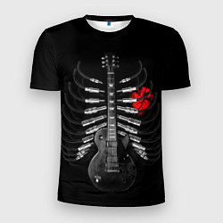 Мужская спорт-футболка Rock guitar ribs