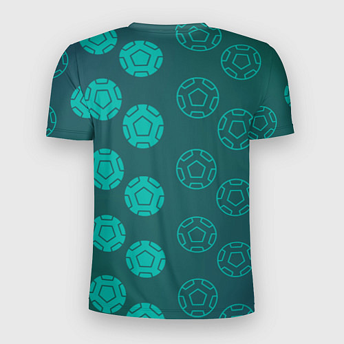 Мужская спорт-футболка Спортивные мячи / 3D-принт – фото 2