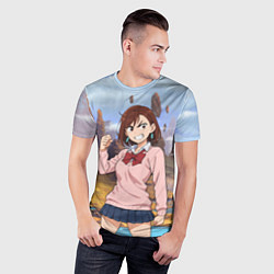 Футболка спортивная мужская Сиратори Айра злая - Дандадан, цвет: 3D-принт — фото 2