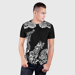 Футболка спортивная мужская Wings tattoo, цвет: 3D-принт — фото 2