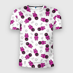 Футболка спортивная мужская Персонажи корейского сериала игра в кальмара, цвет: 3D-принт