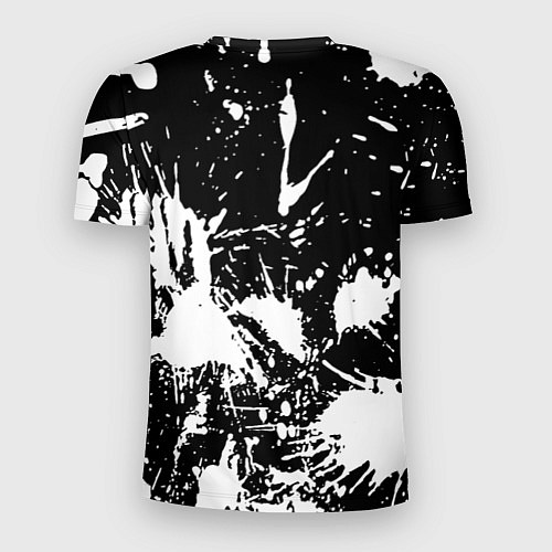 Мужская спорт-футболка Doom белые краски / 3D-принт – фото 2