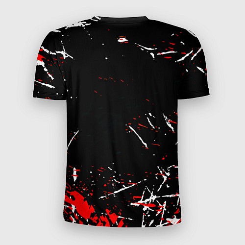 Мужская спорт-футболка Doom краски штрихи / 3D-принт – фото 2