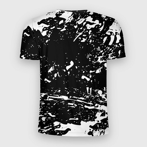 Мужская спорт-футболка Doom краски белые штрихи / 3D-принт – фото 2