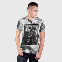 Футболка спортивная мужская XXXTentacion облокотился об зеркало, цвет: 3D-принт — фото 2