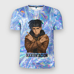 Мужская спорт-футболка XXXTentacion - скрещенные руки