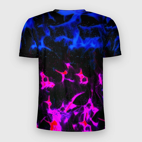 Мужская спорт-футболка Doom неоновый дым / 3D-принт – фото 2