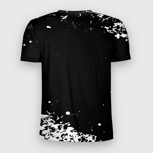 Мужская спорт-футболка Doom белый всплеск красок / 3D-принт – фото 2