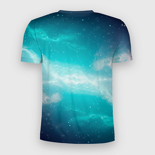 Мужская спорт-футболка Галактическое сияние небес / 3D-принт – фото 2