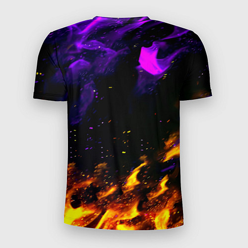 Мужская спорт-футболка Doom огненный стиль / 3D-принт – фото 2