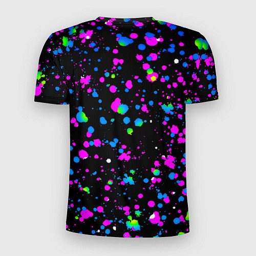 Мужская спорт-футболка Doom цветные краски / 3D-принт – фото 2