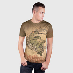 Футболка спортивная мужская Лягушка с трубкой, цвет: 3D-принт — фото 2
