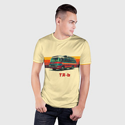 Футболка спортивная мужская Ретро автобус ТА-6 поп-арт, цвет: 3D-принт — фото 2
