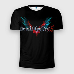 Футболка спортивная мужская Devil may cry 5 лого, цвет: 3D-принт