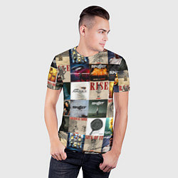 Футболка спортивная мужская Skillet - обложки альбомов и песен, цвет: 3D-принт — фото 2