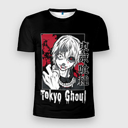 Футболка спортивная мужская Аниме Токийский Гуль, Кен Канеки, цвет: 3D-принт