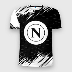 Мужская спорт-футболка Napoli краски соты текстура