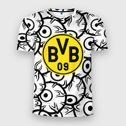Футболка спортивная мужская Borussia глаза текстура, цвет: 3D-принт