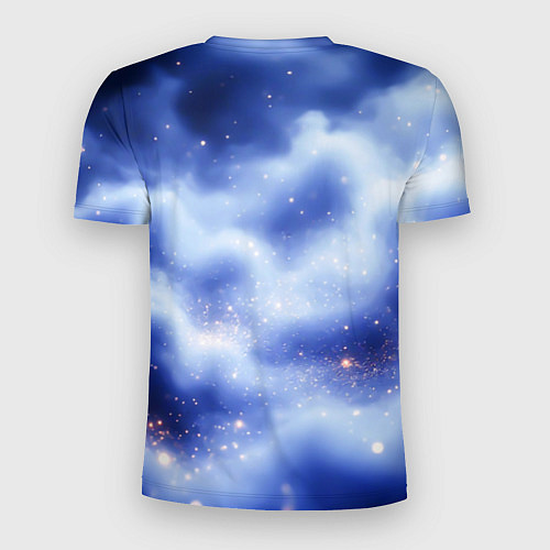 Мужская спорт-футболка 2026 сине-голубая дымка / 3D-принт – фото 2
