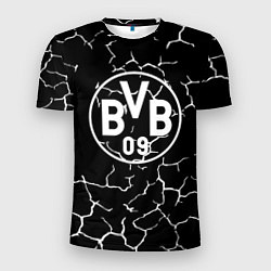 Мужская спорт-футболка Borussia черно белые