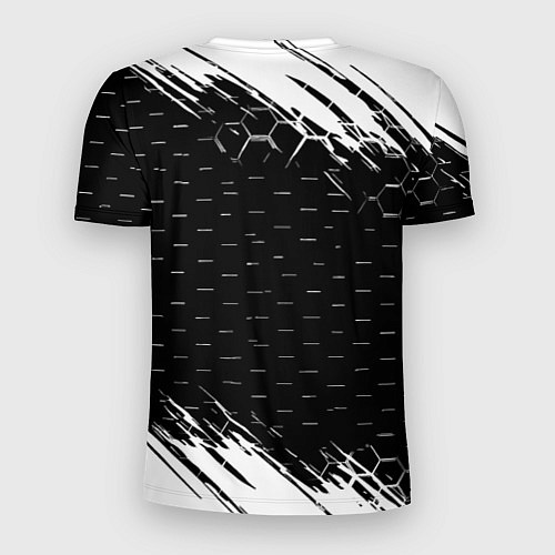 Мужская спорт-футболка Chelsea штрихи красок текстура / 3D-принт – фото 2